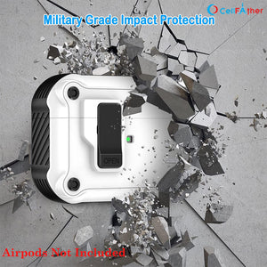 military grad e hard pc case cover for apple Airpods