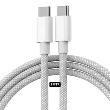 Load image into Gallery viewer, Type C to C Fast Charging Cable for iPhone 16, 2 Meter Braided Cable for MacBook/iPads