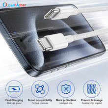 Load image into Gallery viewer, c to c cable; apple cable; 22mm Straps; 2 meter cable for iPad; c to c cable 2 metere; macbook cable 2 metere; iphone 15 pro max cable 2 mtr