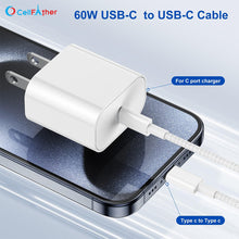 Load image into Gallery viewer, Type C to C Fast Charging Cable for iPhone 16, 2 Meter Braided Cable for MacBook/iPads