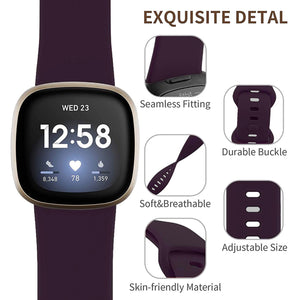 Silicone Wristband Strap For Fitbit Sense1-2/Versa 3-4