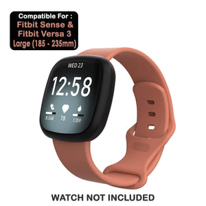 Silicone Wristband Strap For Fitbit Sense 1-2