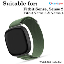 Load image into Gallery viewer, Green color alpine loop strap for fitbit sense sense 2