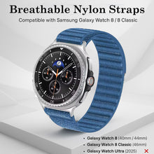 Load image into Gallery viewer, Nylon Straps for Samsung Galaxy Watch 8 Classic 46mm- Blue