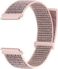 Load image into Gallery viewer, 22mm Smartwatch Straps Sport Loop Nylon Band- pink Sand