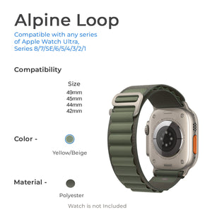 Cellfather Apple iWatch Ultra Alpine loop Band Straps 