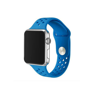 Dotted Silicone Strap for iWatch 42-44mm Blue