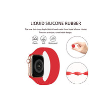 Load image into Gallery viewer, Solo Loop Elastic Silicone Strap for Apple Watch 38/40mm-Red