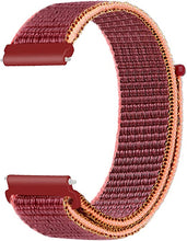 Load image into Gallery viewer, 22mm SmartWatch Sport Loop Nylon Bands Jet Black