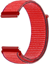 Load image into Gallery viewer, 22mm SmartWatch Sport Loop Nylon Bands Jet Black