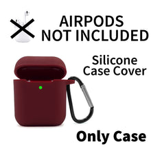 Load image into Gallery viewer, Silicone Case Cover for Airpods 1/2 (Wine)