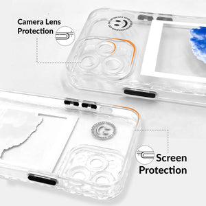Soft Silicone Transparent Printed Case Compatible with iPhone 12 Pro-EMG Cloud
