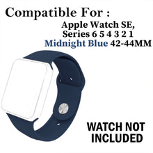 Load image into Gallery viewer, Silicone Strap For Apple Watch-Midnight Blue (42/44/45/49mm)