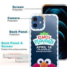 Load image into Gallery viewer, Soft Silicone Transparent Printed Case Compatible with iPhone 12 -Elmo&#39;s Playdate