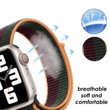 Load image into Gallery viewer, Woven Nylon Straps For Apple Watch-42/44/45mm-Forest Green