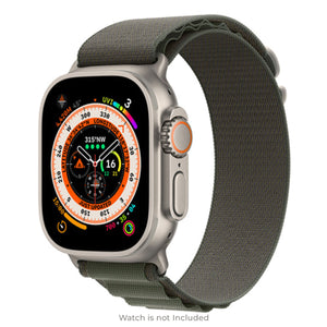 Green color Alpine Band strap for ultra iwatch