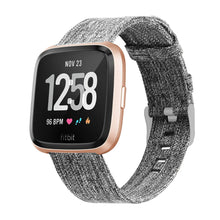 Load image into Gallery viewer, Carbon Black color fitbit smartwatch strap