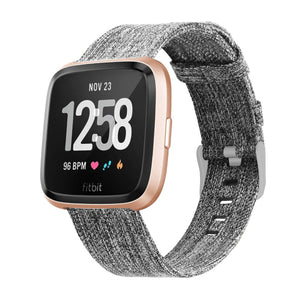 Carbon Black color fitbit smartwatch strap