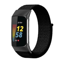 Load image into Gallery viewer, Nylon Replacement Band For Fitbit Charge 5/6-Jet Black