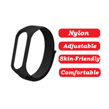 Load image into Gallery viewer, Nylon Wristband Strap for Mi Band 6/5/4/3 - Black