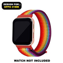 Load image into Gallery viewer, Woven Nylon Strap for Oppo Watch 41mm -Rainbow