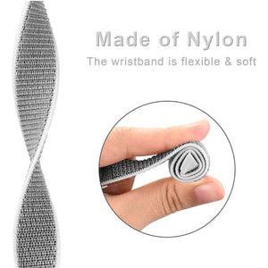 Woven Nylon Strap for Oppo Watch 46mm-Seashell