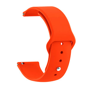 orange color silicone band strap