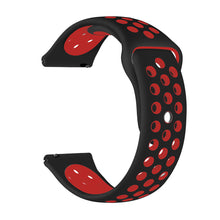 Load image into Gallery viewer, red and black color Silicone band strap