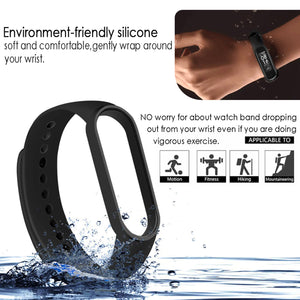 Silicone Wristband For MI Band 6/5-Black
