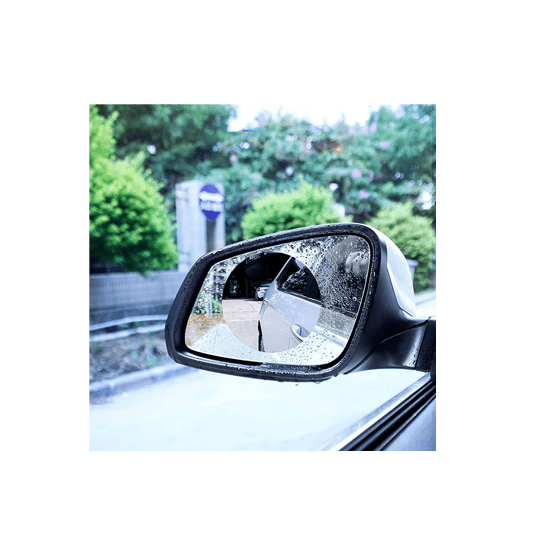 Rainproof Rear-view Mirror Protective Film with HD Nano Coating (Anti-Fog)  for Side Mirrors (Circle- 95mm x 95mm)