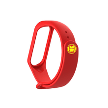 Load image into Gallery viewer, Silicone Wristband for Mi Band 4/ Mi Band 3 (Red-Ironman Edition) - CellFAther