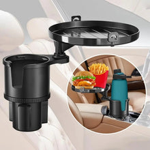 Load image into Gallery viewer, Car Cup Holder Expander Tray 3-in-1 Adjustable Car Table Food Tray