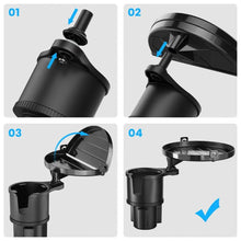 Load image into Gallery viewer, Car Cup Holder Expander Tray 3-in-1 Adjustable Car Table Food Tray