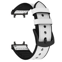 Load image into Gallery viewer, Leather Silicone Straps for Amazfit T Rex 2, Amazfit Active Edge A2212 straps- Black