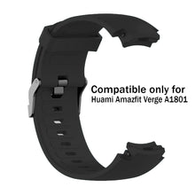 Load image into Gallery viewer, Amazfit verge A1801 Silicone strap- Black