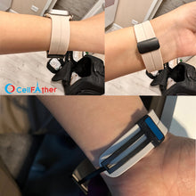Load image into Gallery viewer, Cellfather Apple iWatch silicone magnetic folding strap