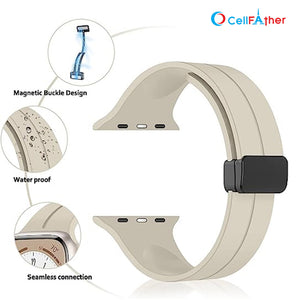 Apple iWatch Magnetic silicone strap-Starlight
