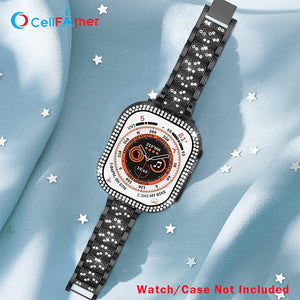 premium look Bling Diamond stainless steal strap 