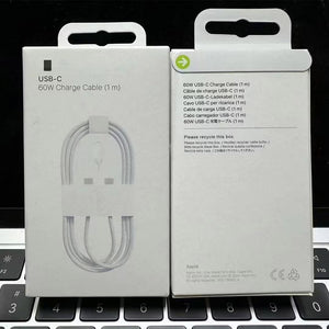 Type C to C Fast Charging Cable for iPhone 16, 1 Meter Braided Cable for MacBook/iPads