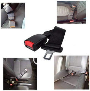 Car seat belt clip with close-up shots of installation on car seats.