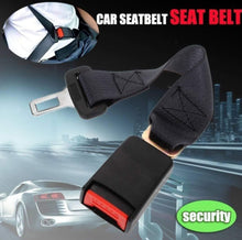 Load image into Gallery viewer, Car seatbelt with a cityscape background and &#39;security&#39; label.