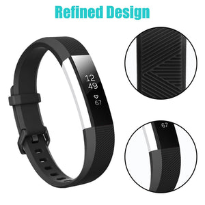 Silicone Strap For Fitbit Alta Bands/Alta HR/Ace-Black