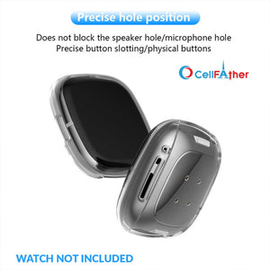 CellFAther fitbit versa 3-4/ sense 1-2 Silicone bumper case 