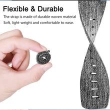 Load image into Gallery viewer, Woven Nylon Strap For Fitbit Versa/Versa 2/Versa Lite (Carbon black)