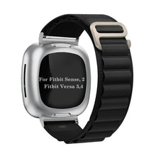 Load image into Gallery viewer, Replacement band strap for fitbit versa 3, 4 and sense, 2-Black