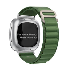 Load image into Gallery viewer, fitbit versa 4 green color alpine loop band strap