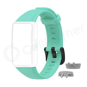 Honor Band 6 Silicone Replacement Band Strap-Acid Blue