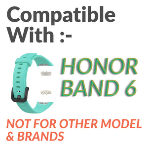 Honor Band 6 Silicone Replacement Band Strap-Acid Blue