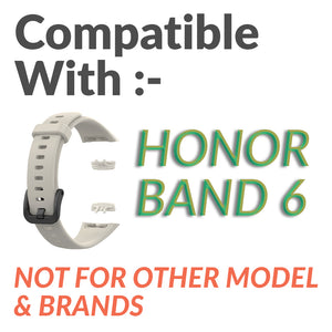 Honor Band 6 Silicone Replacement Band Strap