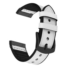 Load image into Gallery viewer, Leather silicone Straps for Fitbit Versa 4 &amp; Versa 3 Smartwatch (White)